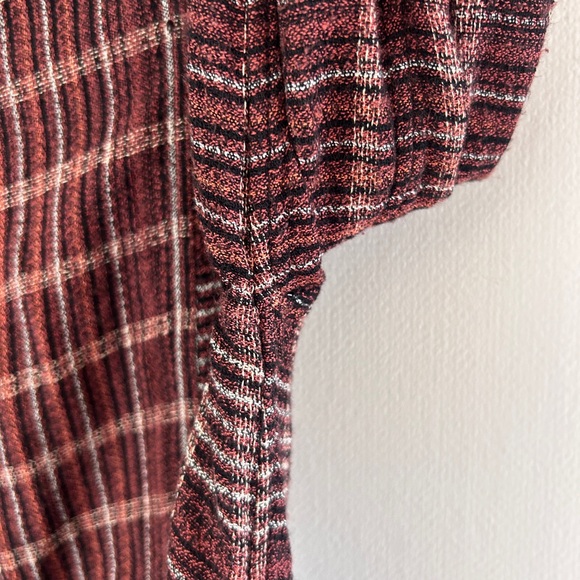 BILLY REID Plaid Italian Button Top Heritage Equestrian Academia Viscose Size XS - Picture 8 of 16